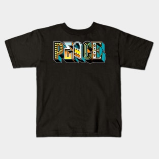 “typo-GRAPHIC-all” Peace Kids T-Shirt